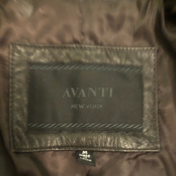 Avanti dark brown leather jacket - Picture 2 of 2